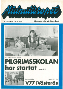 pilgrimsskolan - Maranataförsamlingen i Stockholm
