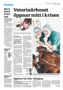 Veterinärhuset öppnar mitt i krisen
