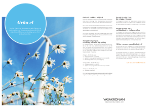 Grön el - Vasakronan