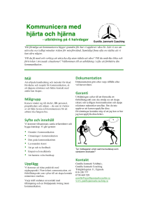 Kommunicera med hjärta och hjärna