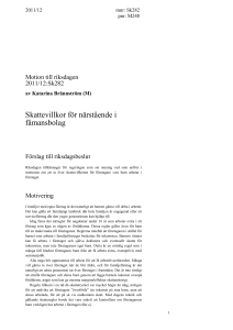 Motivering - Riksdagens öppna data