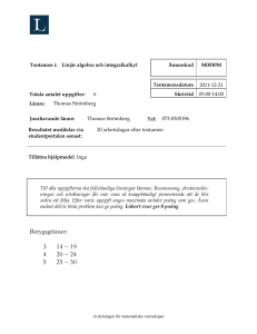 Tentamen i