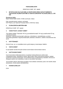 PAKKAUSSELOSTE DRONTAL® COMP. VET. tabletit 1
