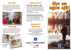 Hyr en egen sjö!