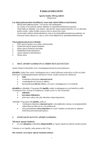 PAKKAUSSELOSTE