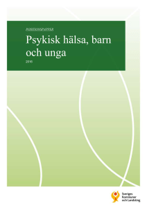 Psykisk hälsa, barn och unga
