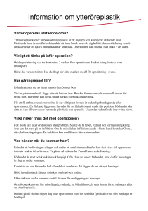Information om ytteröreplastik