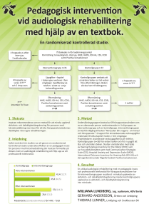 Pedagogisk intervention vid audiologisk rehabilitering med hjälp av