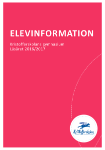 elevinformation - Kristofferskolan
