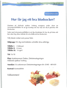 Hur får jag ett bra blodsocker?