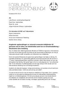 Brevmall för fönsterkuvert - Förbundet Sveriges Dövblinda