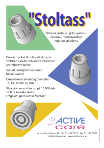 Slitstark stoltass i grått gummi