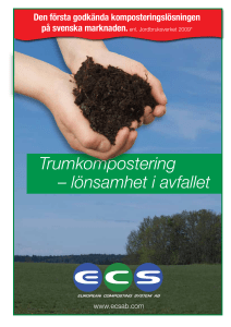 Trumkompostering – lönsamhet i avfallet