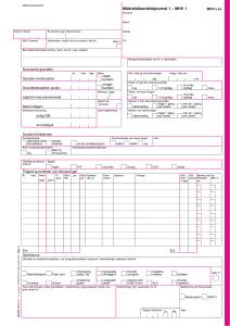 Mödrahälsovårdsjournal 1 – MHV 1