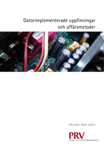 Datorimplementerade uppfinningar och affärsmetoder