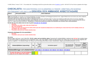på föreskrift afs 2007:5 om gravida och ammande arbetstagare