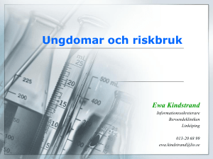 Ungdomar och narkotika!