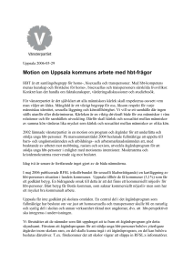Motion Uppsala – om skolans arbete med hbt