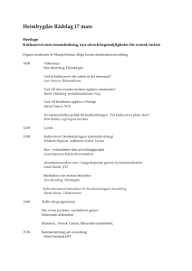 Heimbygdas Rådslag 17 mars