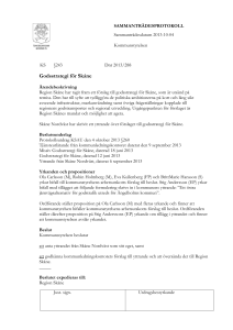 Beslut KS 2013-10-04 Godsstrategi för Skåne