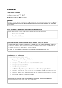 (Pedagogisk planering svenska vt