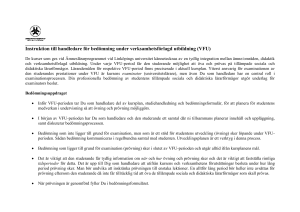 Bedömningsinstruktioner handledare VFU
