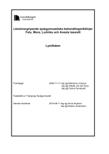 Lymfödem - Landstinget Dalarna