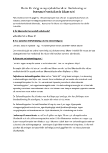 förskrivning av beroendeframkallande läkemedel
