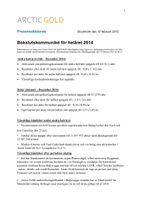 Pressmeddelande