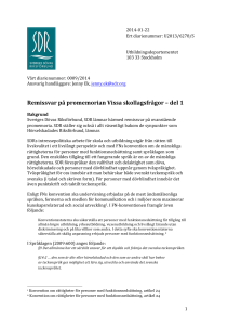 Vissa skollagsfrågor - Sveriges Dövas Riksförbund