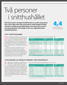 Två personer i snitthushållet