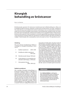 Kirurgisk behandling av bröstcancer