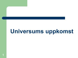 Universums uppkomst