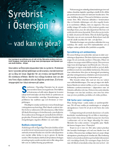 Syrebrist i Östersjön