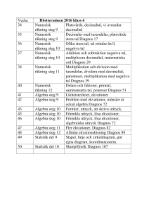 planering ht. 2016 för klass 6