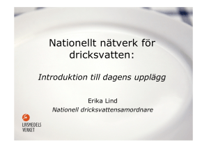 Nationellt nätverk för dricksvatten