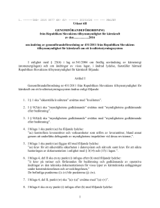 Vyhláška o kvalite a požiadavkách na kvalitu JZ a VZ