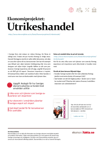 Utrikeshandel - Ekonomifakta