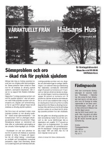 våraktuellt från - Hälsans Hus på Värmdön
