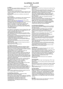 allmänna villkor - RB Communication AB
