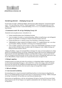Jönköping Energi AB, särskilda ägardirektiv