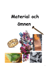 Material och ämnen