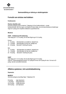 Formulär som skickas med kallelsen Affektiva sjukdomar, inkl