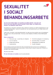 Hur kan man bemöta frågor om sexualitet och stödja individer i sina