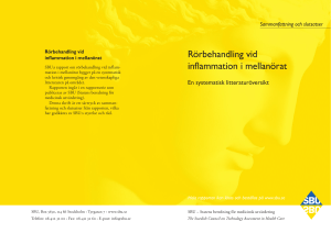 Rörbehandling vid inflammation i mellanörat