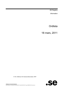 Ordlista, studiematerial
