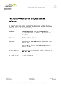 Preventivmedel till asylsökande kvinnor - Centuri