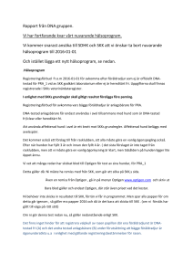 Rapport från DNA gruppen. Vi har fortfarande kvar - Papillon