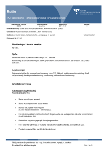 PCI-laboratoriet - arbetsbeskrivning för sjuksköterska