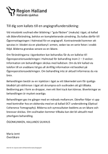 Kallats till angiografiundersökning